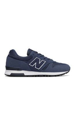 New Balance: Синие кроссовки 