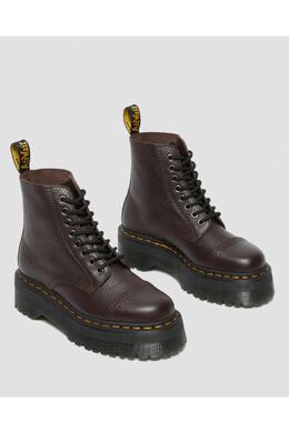 Dr. Martens: Бордовые ботинки 