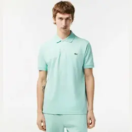 LACOSTE: Голубое поло 