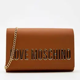 LOVE MOSCHINO: Коричневая сумка 