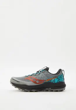 Saucony: Серые кроссовки 