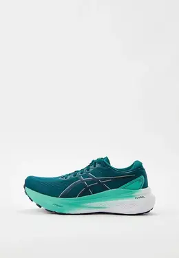 ASICS: Зелёные кроссовки 