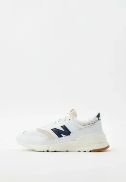 New Balance: Белые кроссовки 