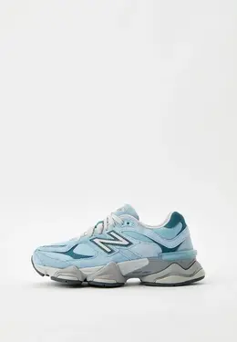 New Balance: Голубые кроссовки 