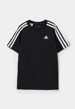 adidas: Чёрная футболка 