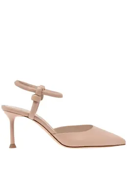 Gianvito Rossi: Бежевые туфли 