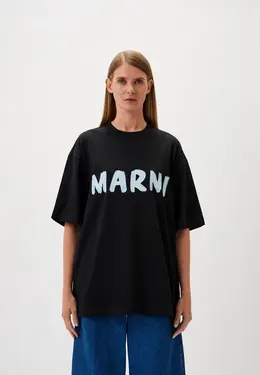 Marni: Чёрная футболка 