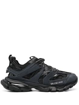 Balenciaga: Чёрные кроссовки  Track