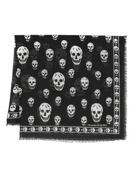 Alexander McQueen: Чёрный шарф  Skull