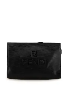 Fendi Pre-Owned: Чёрный клатч 