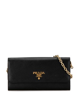 Prada Pre-Owned: Чёрный кошелёк 