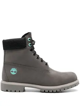 Timberland: Тёмные ботинки 