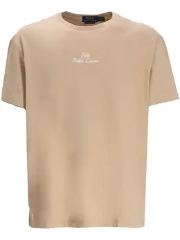 Polo Ralph Lauren: Бежевая футболка 