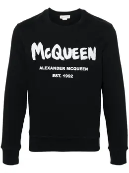 Alexander McQueen: Свитшот  Graffiti с принтом