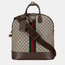 Gucci: Бежевая сумка  GG Supreme