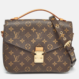 Louis Vuitton: Коричневая сумка  Pochette