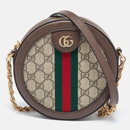 Gucci: Коричневая сумка  GG Supreme