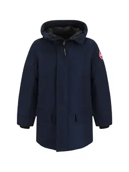 Canada Goose: Синий пуховик  Langford