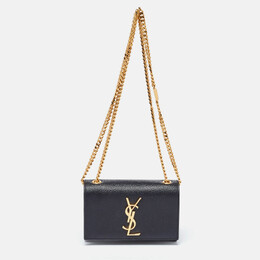 Saint Laurent Paris: Чёрная сумка  Monogram Kate