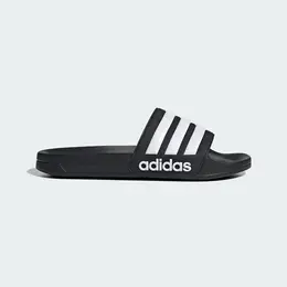 adidas: Чёрные шлёпанцы  Adilette