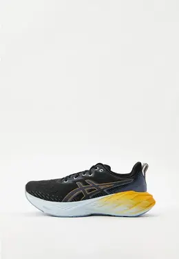 ASICS: Чёрные кроссовки 