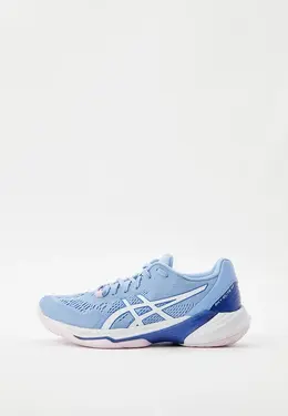 ASICS: Голубые кроссовки 