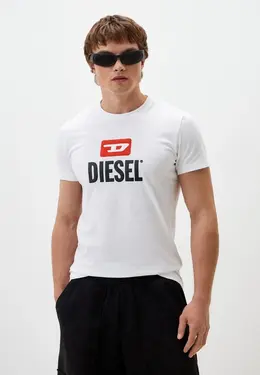 Diesel: Белая футболка 