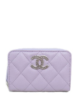 CHANEL Pre-Owned: Фиолетовый кошелёк 