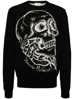 Alexander McQueen: Свитер  Skull с принтом