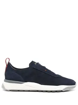 Santoni: Голубые кроссовки 