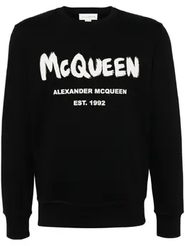 Alexander McQueen: Свитшот  Graffiti с принтом