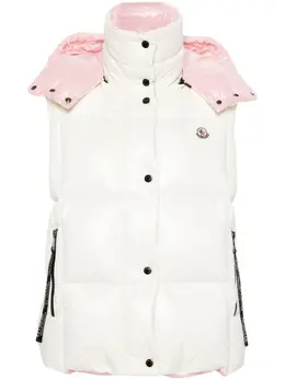 Moncler: Белый жилет  Luzule