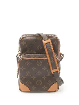 Louis Vuitton Pre-Owned: Коричневая сумка через плечо 