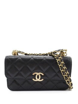 CHANEL Pre-Owned: Чёрный кошелёк 