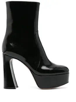 Gianvito Rossi: Чёрные ботинки 