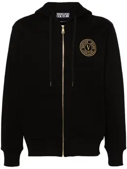Versace Jeans Couture: Чёрная толстовка 