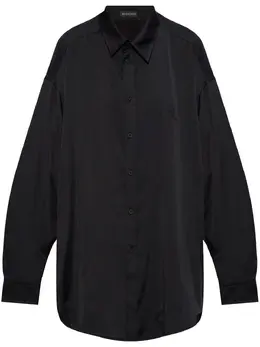 Balenciaga: Чёрная рубашка 