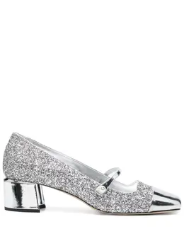 Jimmy Choo: Серебристые туфли 