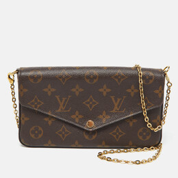 Louis Vuitton: Красная сумка  Pochette