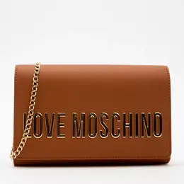 Love Moschino: Коричневый клатч 