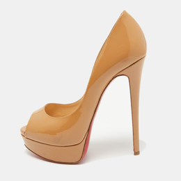 Christian Louboutin: Бежевые туфли 