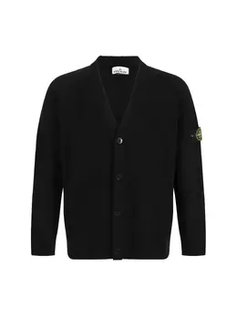 Stone Island: Чёрный кардиган 