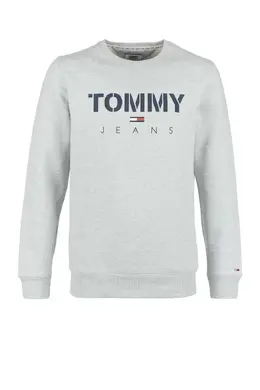 Tommy Jeans: Серый свитшот 