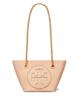 Tory Burch: Бежевая сумка  Ella