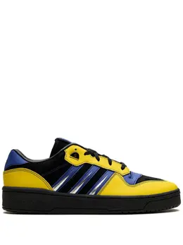 adidas: Чёрные кроссовки  Rivalry