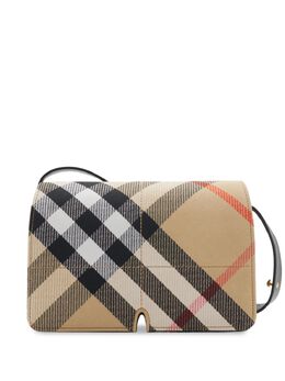 Burberry: Чёрная сумка через плечо 