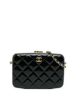 CHANEL Pre-Owned: Чёрная сумка через плечо 