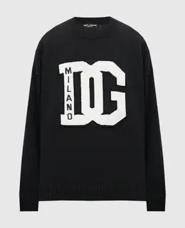 Dolce&Gabbana: Чёрный свитер  DG