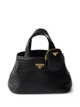 Prada: Чёрная сумка-шоппер 