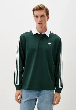 adidas Originals: Зелёное поло 